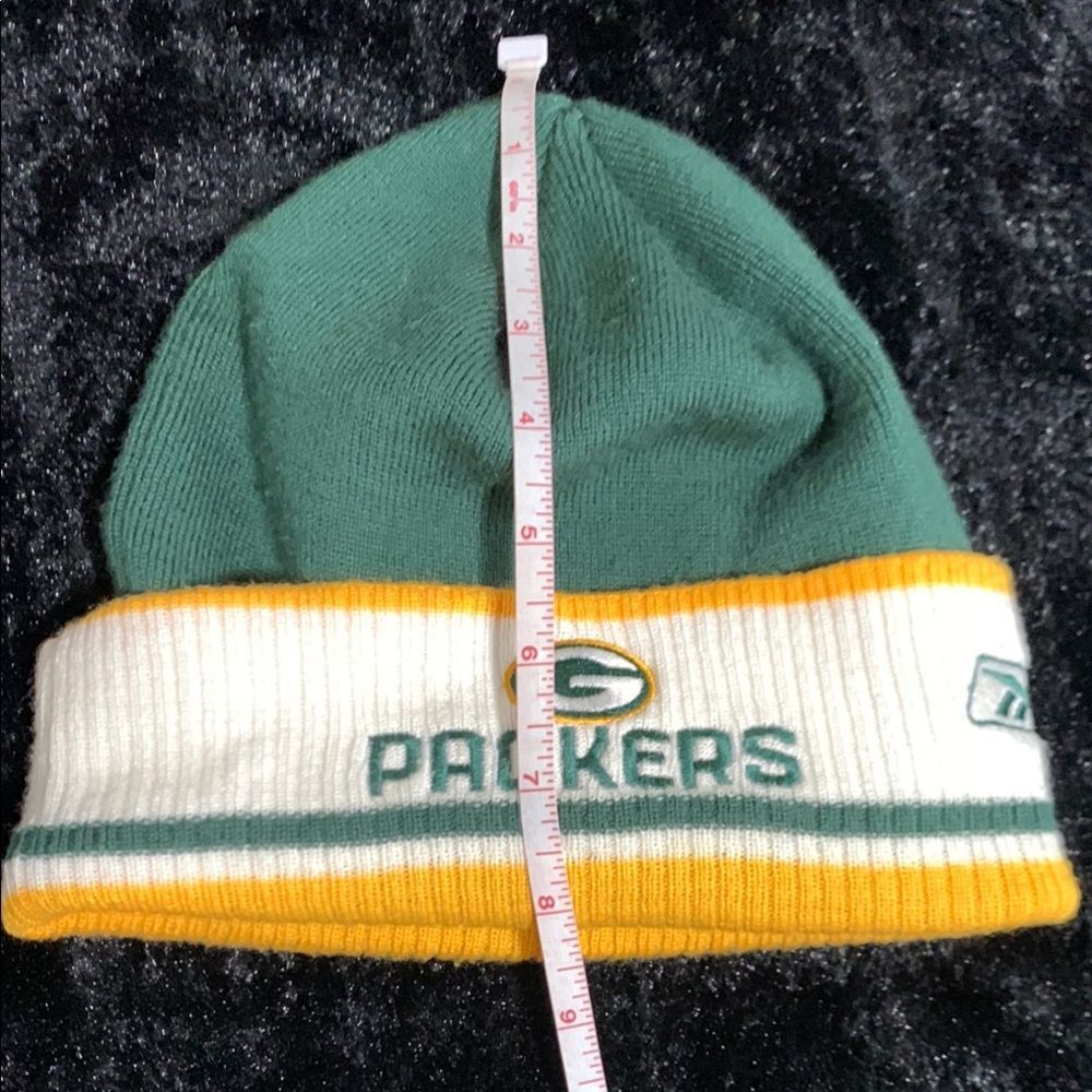 Green Bay Packers Knit Beanie - Green and White Football Sportswear Wisconsin - Picture 6 of 7